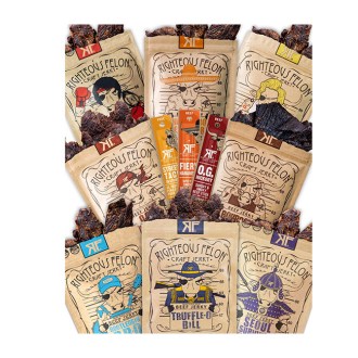 Righteous Felon  Beef Jerky & Meat Sticks Variety Pack
