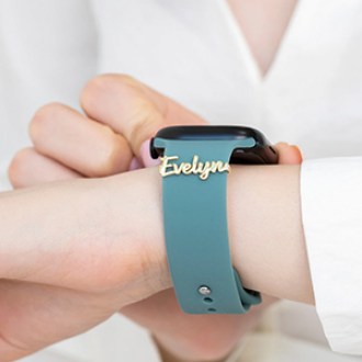 Silveristic  Apple Watch Personalized Name Band Charm