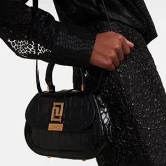 Versace  Greca Goddess Mini Leather Tote Bag