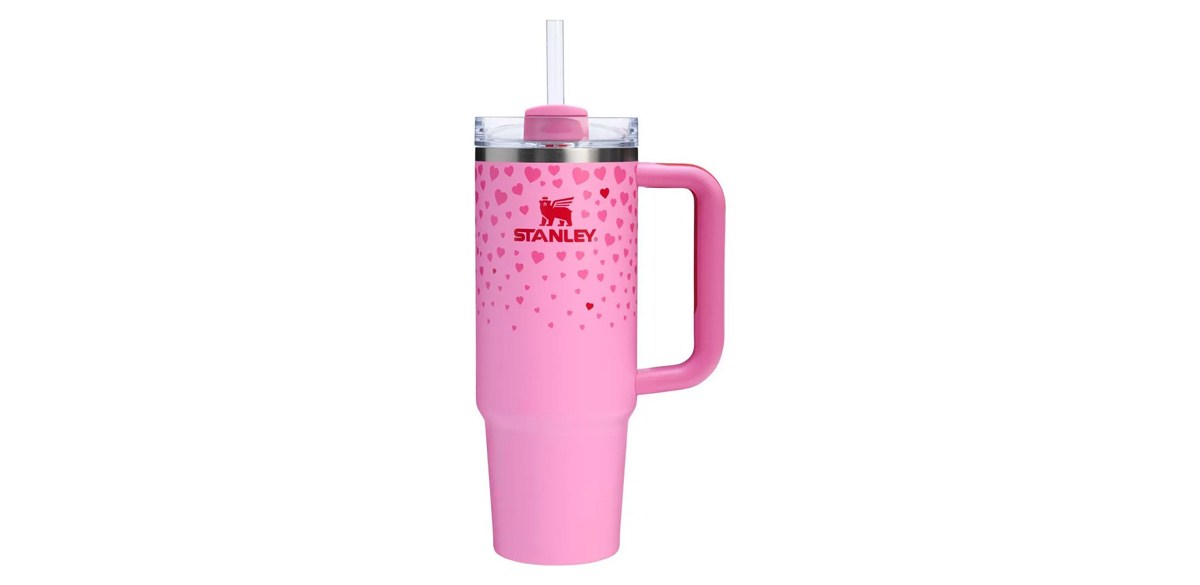 Stanley 30 oz Stainless Steel H2.0 Flowstate Quencher Tumbler - Valentine's Day