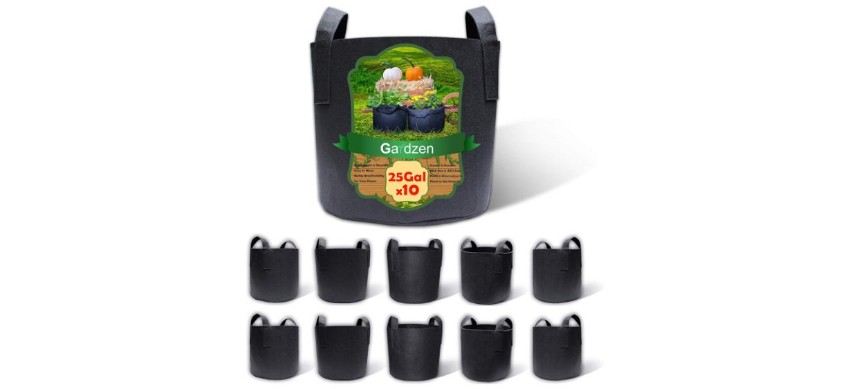 Gardzen 10-pack Gallon Grow Bags