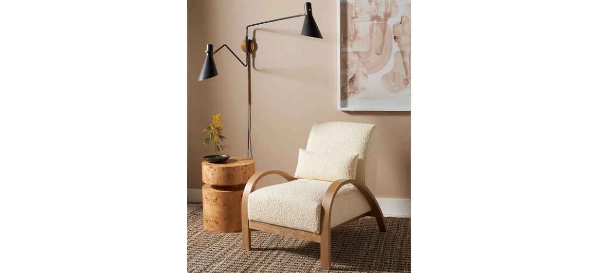Best Boucle Bentwood Armchair