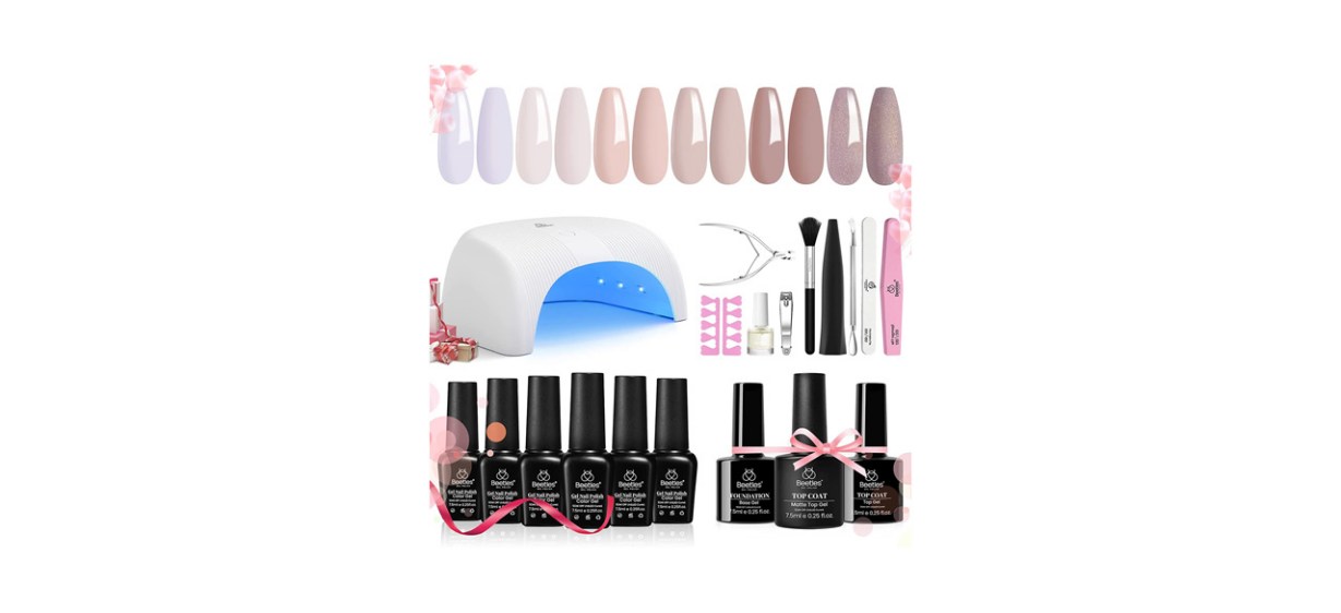 Best Beetles Gel Nail Kit with LED Curing Lamp