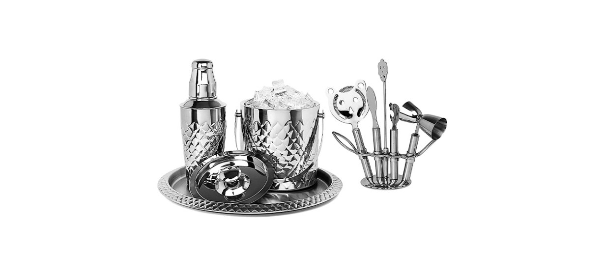 Best Classic Touch Decor Stainless Steel Bar Set Best Classic Touch Decor Stainless Steel Bar Set