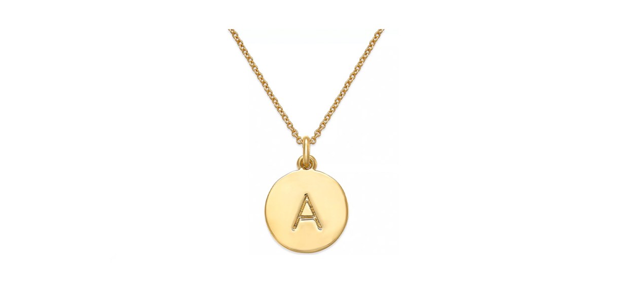 Best Kate Spade 12-Karat Gold-Plated Initials Pendant Necklace Best Kate Spade 12-Karat Gold-Plated Initials Pendant Necklace