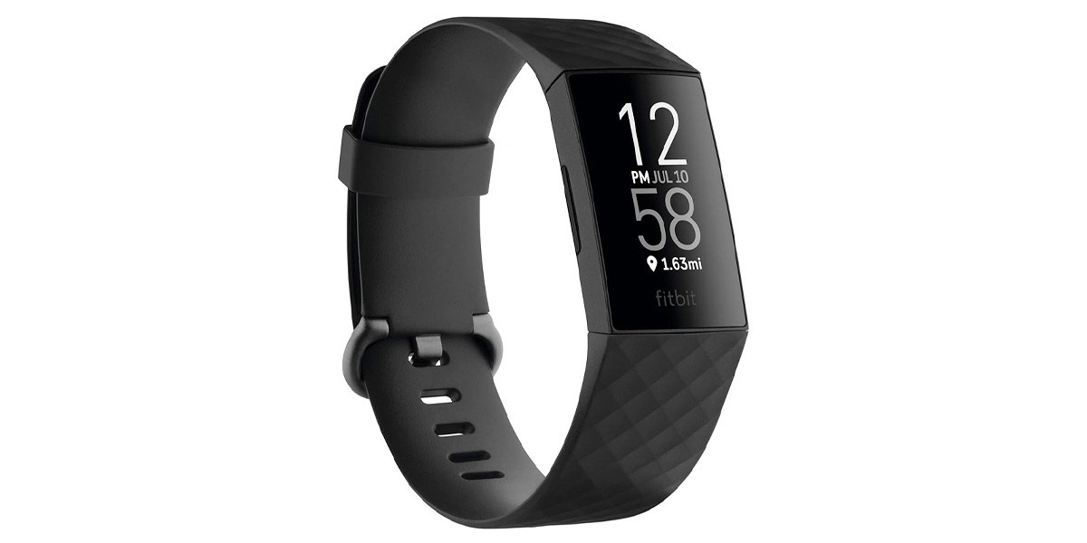 Fitbit Charge 4 on white background