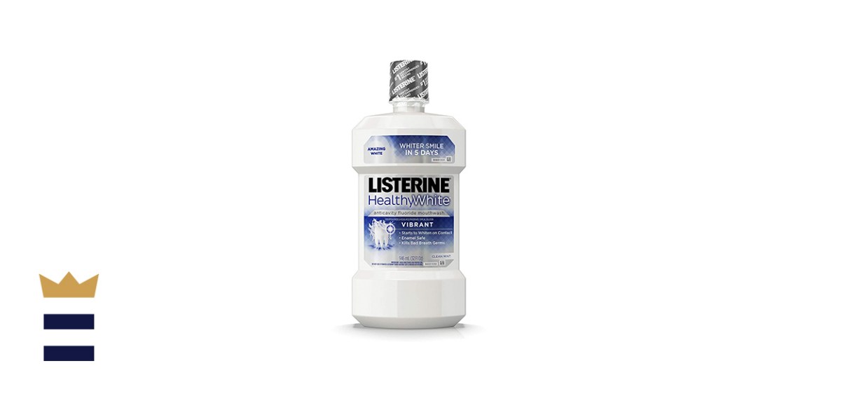 Listerine Healthy White Vibrant Multi-Action Fluoride Mouthwash
