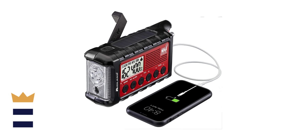 Midland ER310 Emergency Crank Weather AM-FM Radio