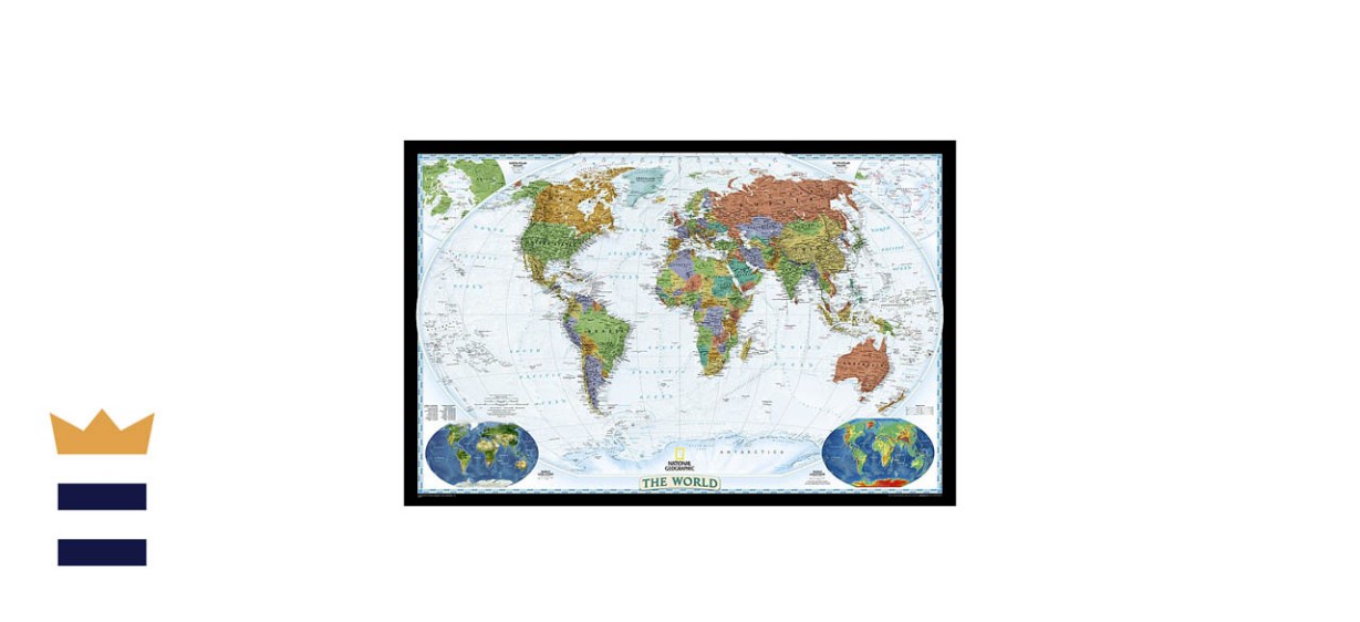 National Geographic World Decorator Wall Map