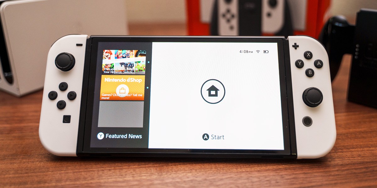 Nintendo Switch OLED on table