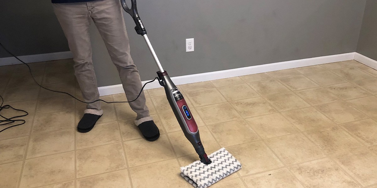 Shark S5003D Genius Pocket Steam Mop on hard flooring