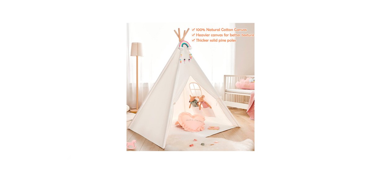 Tiny Land Kids Tent with Mat and Light Tiny Land Kids Tent with Mat and Light