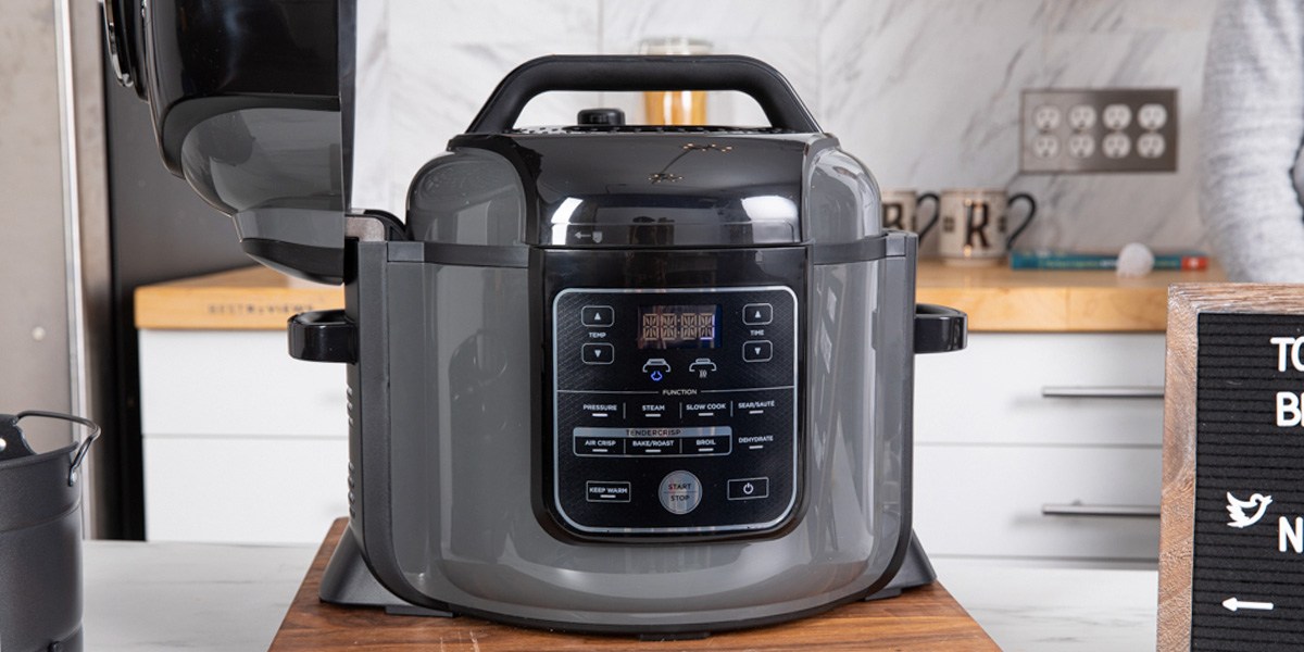 Ninja Foodi 12-in-1 Deluxe XL on kitchen counter Ninja Foodi 12-in-1 Deluxe XL on kitchen counter