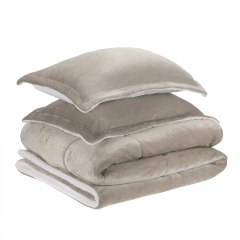 Amazon Basics Micromink Sherpa Comforter Set