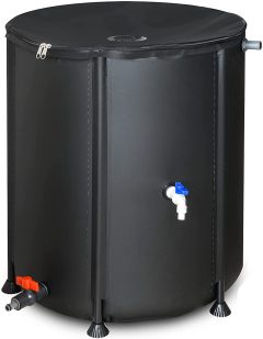 LOSTRONAUT 53-Gallon Portable Rain Barrel Water Tank