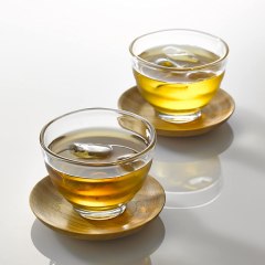 Hario Yunomi Glass Tea Cup Set, 2-Count