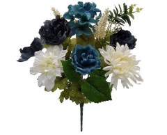 Mainstays Navy Artificial Flowers