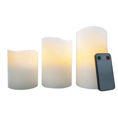 Better Homes And Gardens Flameless LED Piller Candles 3-Pack