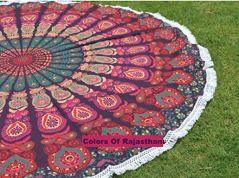 Colors of Rajasthan Hippie Mandala Beach Towel