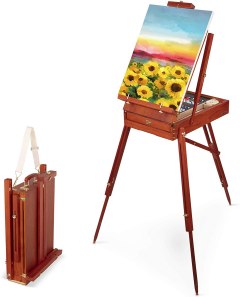 Craftabelle 34-Piece Art Easel and Canvas