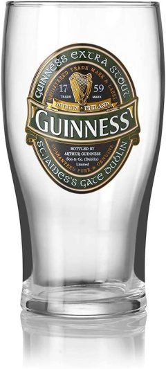 Guinness Green Collection Beer Drinking Pint Glasses