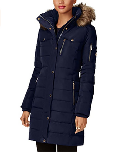 Michael Kors Down Coat With Chest Pockets