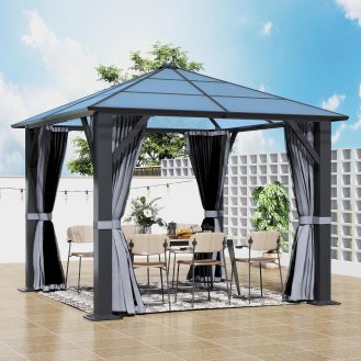 Gartoo 10&#039;x10&#039; Hardtop Gazebo