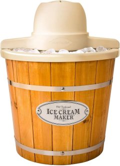 Nostalgia Electric Wood Bucket Ice Cream Maker