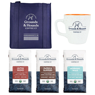 Grounds and Hounds Sunrise Rescue Gift Pack