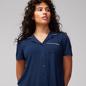 Soma Cool Nights Short-Sleeve Pajama Top