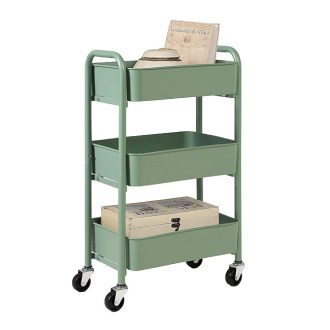 SunnyPoint  3-Tier Compact Rolling Metal Storage Cart