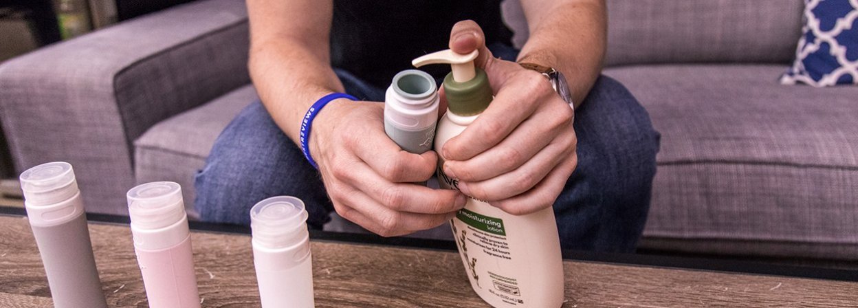 air travel cosmetic bottles