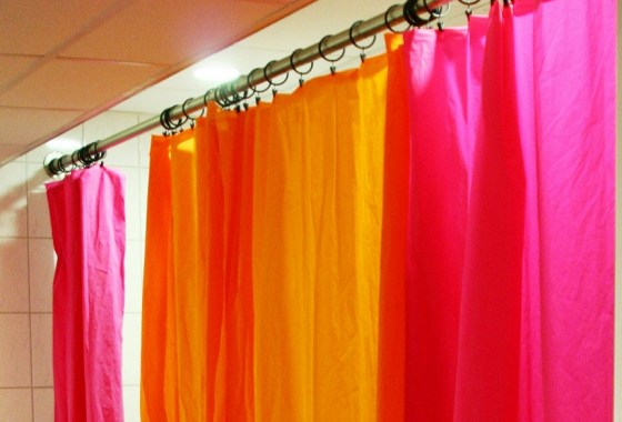 Best burnt-orange shower curtain