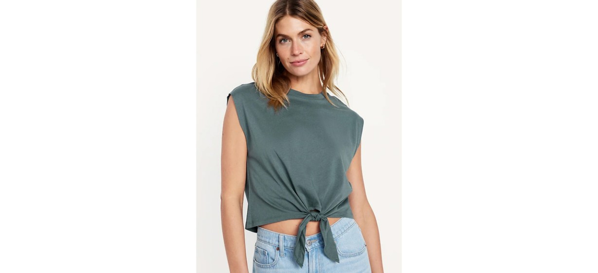 EveryWear Tie-Front Top