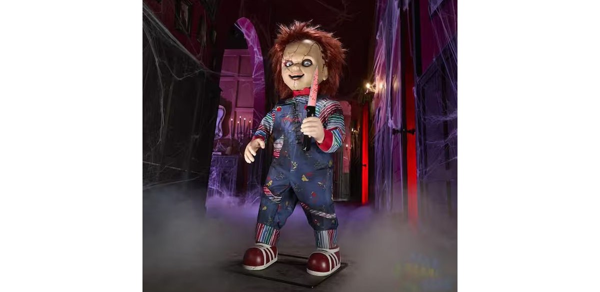 3.5 ft. Animated LED Scarred Chucky Doll 