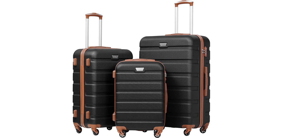 Coolife Three-Piece Luggage Set