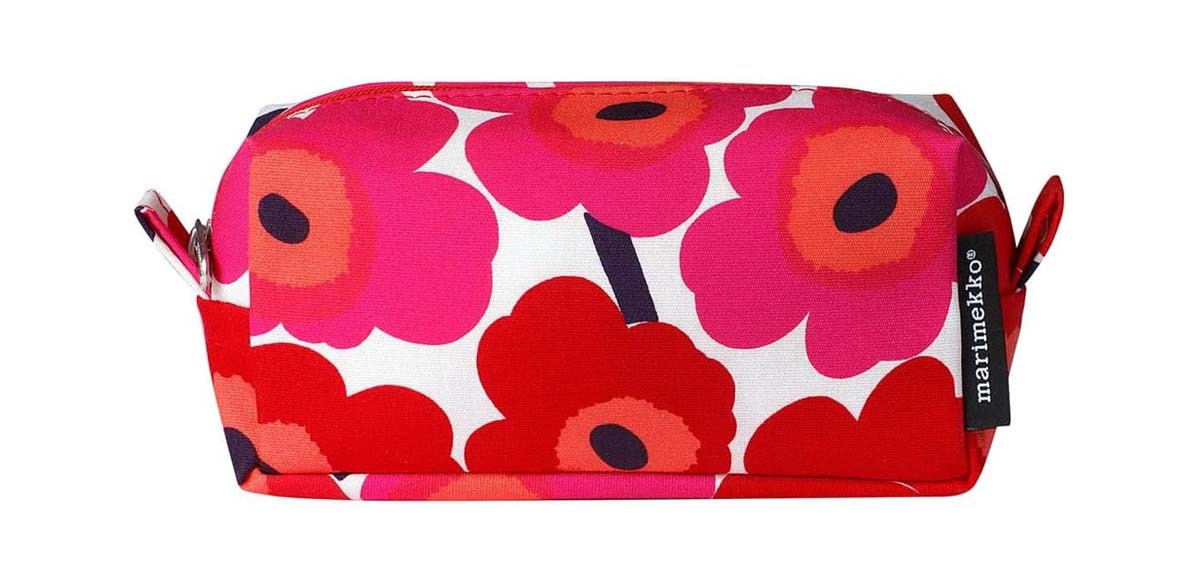 MARIMEKKO Tiise Mini Unikko Terry Cotton Cosmetic Bag