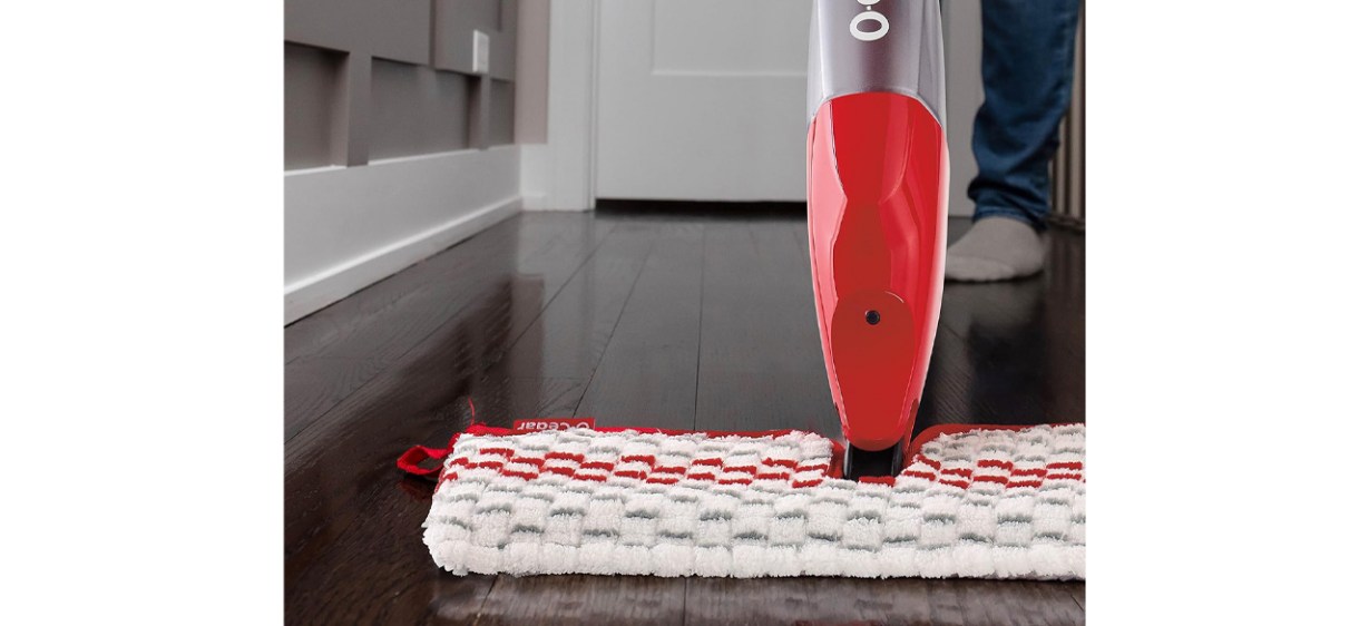 O-Cedar ProMist MAX Spray Mop on hard flooring
