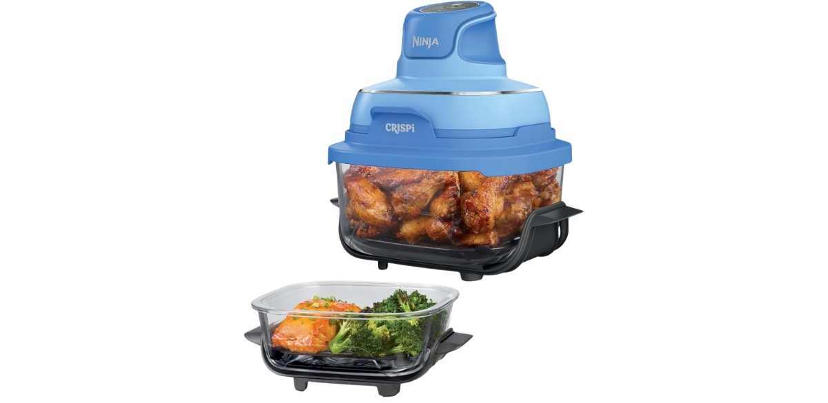  Ninja Crispi 4-in-1 Glass Air Fryer in Electric Cobalt