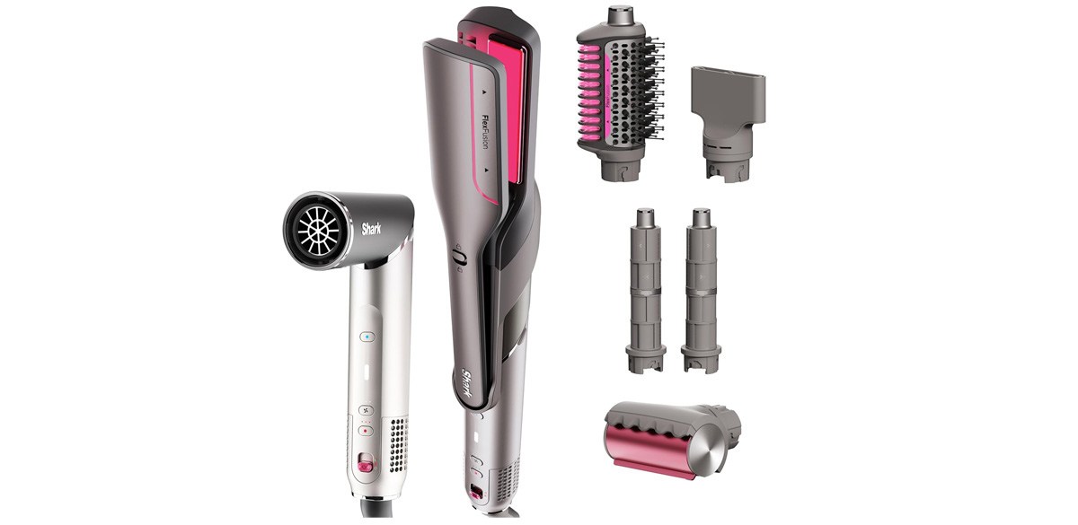 Shark Flex Fusion Hair Straightener &amp; Powerful Hair Dryer