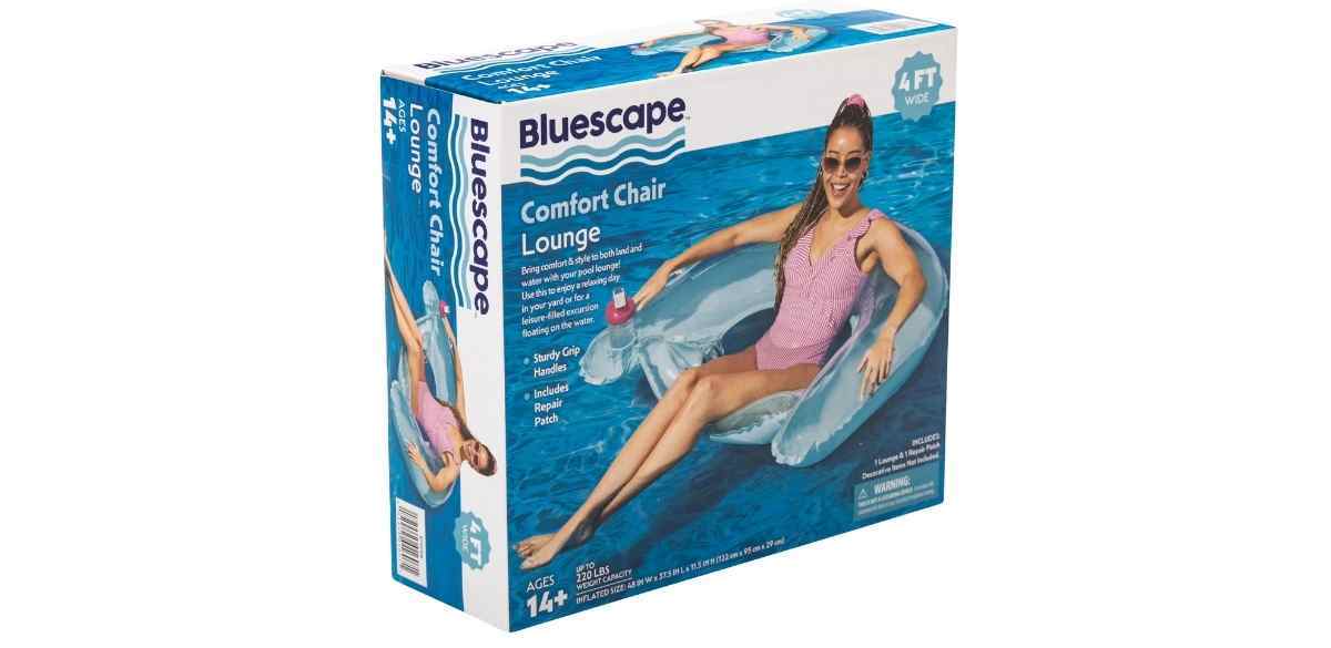 Bluescape Inflatable Comfort Chair Lounge Pool Float