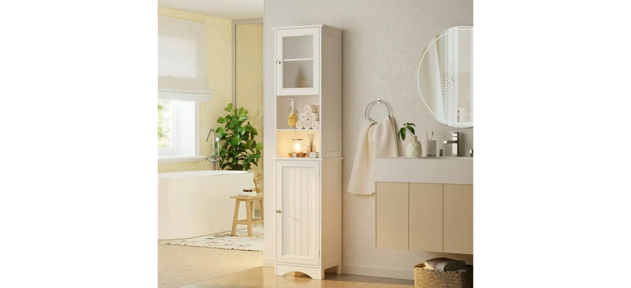 Aiho Bathroom Storage Cabinet