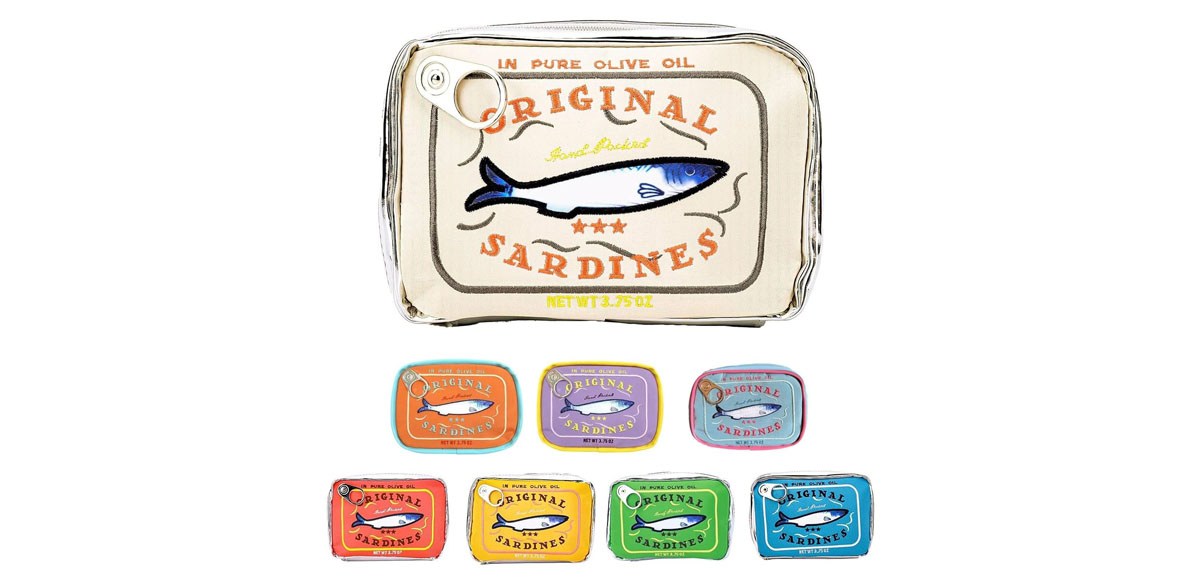 AZURAOKEY Canned Sardines Makeup Bag