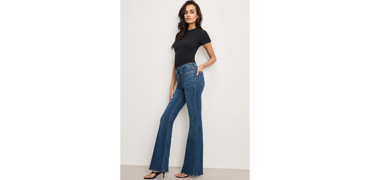 Good American Good Legs Flare Jeans
