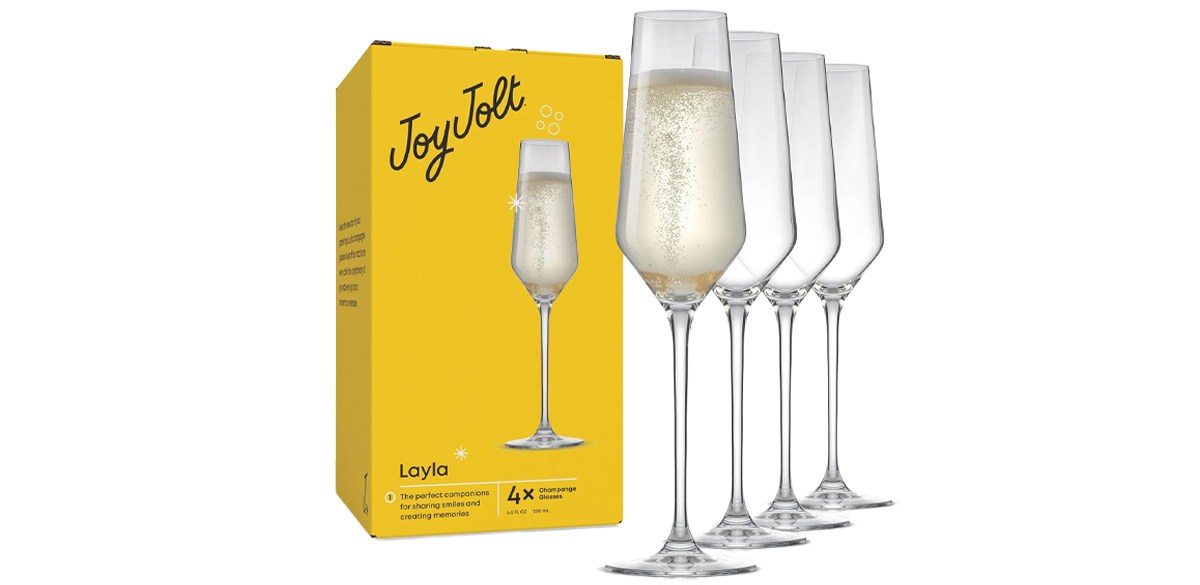 JoyJolt Champagne Glasses