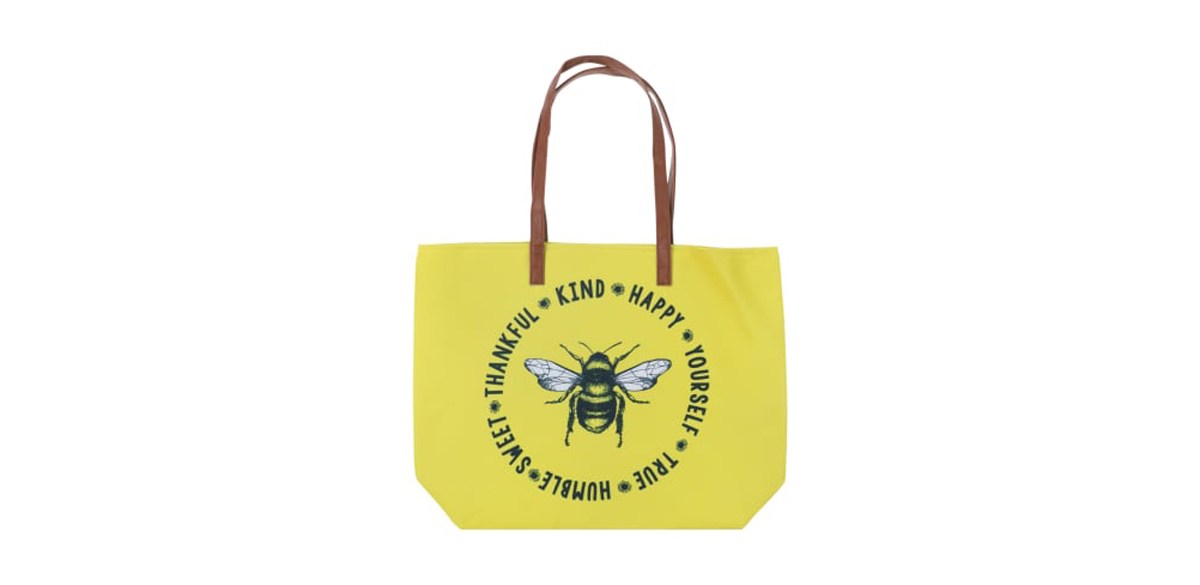 Printed Tote Bag 20.75in X 15.5in in Honeybee