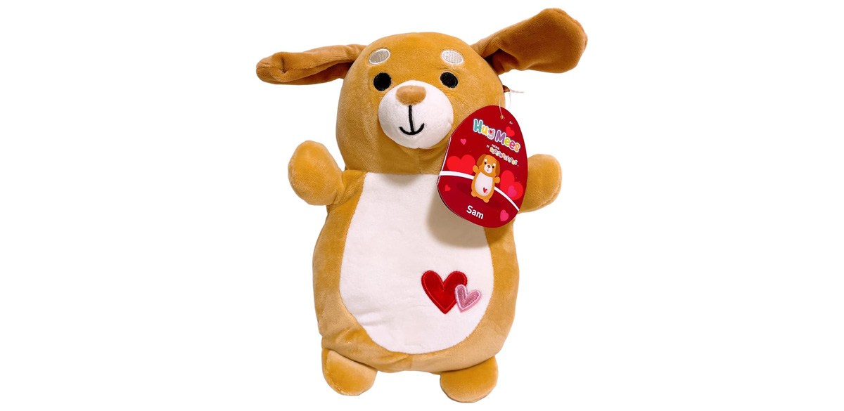 Squishmallows Valentine Squad HugMees Plush Doll Toy Sam The Puppy Dog