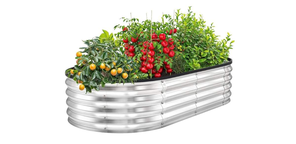 Utopia Home Galvanized Raised Garden Bed
