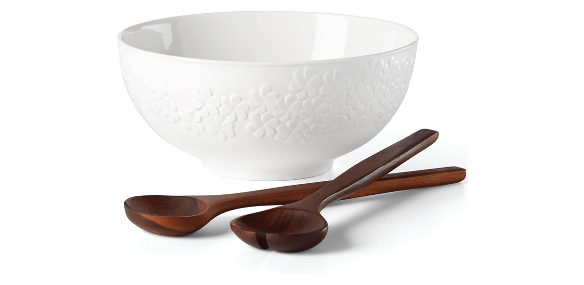 Kate Spade New York Blossom Lane Salad Bowl &amp; Servers