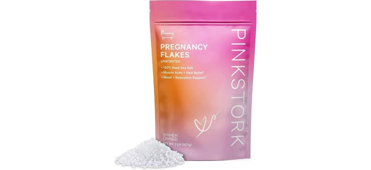 Pink Stork Pregnancy Flakes